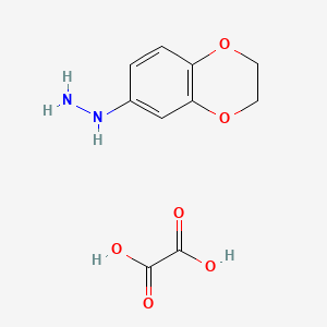 molecular formula C10H12N2O6 B1645171 1-(2,3-Dihydro-1,4-benzodioxin-6-yl)hydrazine oxalate CAS No. 1177284-09-1