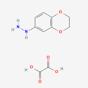 molecular formula C10H12N2O6 B1645171 草酸1-(2,3-二氢-1,4-苯并二恶烷-6-基)肼 CAS No. 1177284-09-1