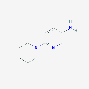 molecular formula C11H17N3 B1645190 6-(2-Methylpiperidin-1-yl)pyridin-3-amine CAS No. 926194-75-4