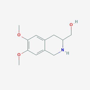 molecular formula C12H17NO3 B1645202 (6,7-Dimethoxy-1,2,3,4-tetrahydro-isoquinolin-3-YL)-methanol 