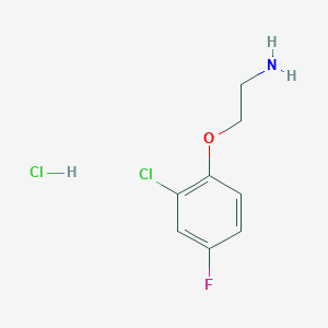 molecular formula C8H10Cl2FNO B1645203 2-(2-氯-4-氟苯氧基)乙胺盐酸盐 CAS No. 1051919-33-5