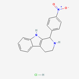 molecular formula C17H16ClN3O2 B1645204 1-(4-Nitrophenyl)-2,3,4,9-tetrahydro-1H-pyrido[3,4-b]indole hydrochloride CAS No. 3380-77-6