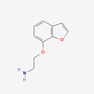 molecular formula C10H11NO2 B1645235 2-(Benzofuran-7-yloxy)ethanamine 