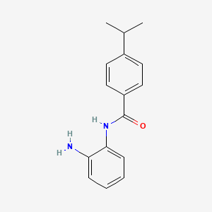 molecular formula C16H18N2O B1645242 n1-(4-Isopropylbenzoyl)-1,2-benzenediamine 