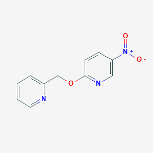 molecular formula C11H9N3O3 B1645245 2-(Pyridin-2-ylmethoxy)-5-nitropyridine 