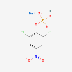 molecular formula C6H3Cl2NNaO6P B1645260 2,6-Dichloro-4-nitrophenyl phosphate monosodium salt hydrate 