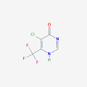 molecular formula C5H2ClF3N2O B164530 5-Chloro-4-hydroxy-6-trifluoromethyl-pyrimidine CAS No. 126538-83-8