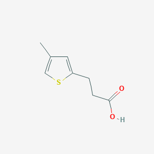 molecular formula C8H10O2S B1645314 3-(4-Methylthiophen-2-yl)propanoic acid CAS No. 5834-15-1