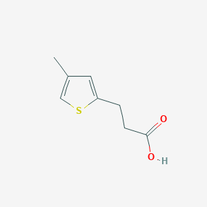 molecular formula C8H10O2S B1645314 Ácido 3-(4-metiltiofen-2-il)propanoico CAS No. 5834-15-1