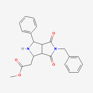 Methyl 2-(5-benzyl-4,6-dioxo-3-phenyloctahydropyrrolo[3,4-c]pyrrol-1-yl)acetate