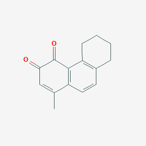 molecular formula C15H14O2 B164537 1-Methyl-5,6,7,8-tetrahydrophenanthrene-3,4-dione CAS No. 127791-78-0