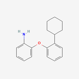 molecular formula C18H21NO B1645386 2-(2-Cyclohexylphenoxy)aniline 