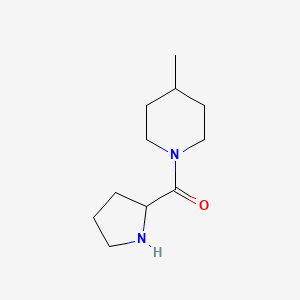 molecular formula C11H20N2O B1645395 (4-Methyl-piperidin-1-yl)-pyrrolidin-2-yl-methanone CAS No. 1009747-52-7