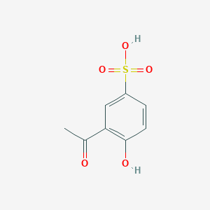 molecular formula C8H8O5S B1645404 3-Acetyl-4-hydroxybenzenesulfonic acid CAS No. 136080-83-6