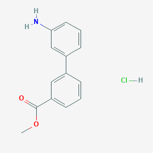molecular formula C14H14ClNO2 B1645414 Methyl 3'-amino-[1,1'-biphenyl]-3-carboxylate hydrochloride CAS No. 343985-94-4