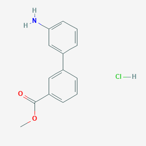 molecular formula C14H14ClNO2 B1645414 3'-氨基-[1,1'-联苯]-3-甲酸甲酯盐酸盐 CAS No. 343985-94-4