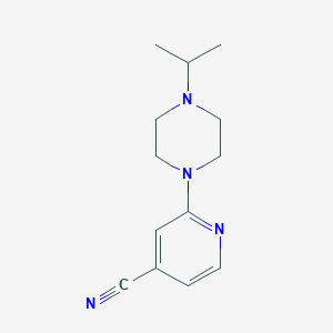 molecular formula C13H18N4 B1645418 2-(4-Isopropylpiperazin-1-yl)isonicotinonitrile 