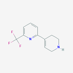 molecular formula C11H11F3N2 B1645419 4-[6-(Trifluoromethyl)pyrid-2-yl]-1,2,3,6-tetrahydropyridine 