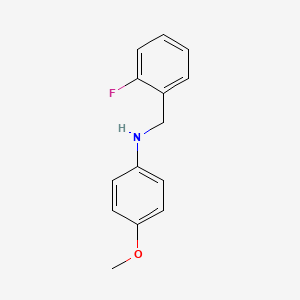 molecular formula C14H14FNO B1645428 N-(2-Fluorobenzyl)-4-methoxyaniline 