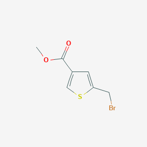molecular formula C7H7BrO2S B1645436 Methyl 5-(bromomethyl)thiophene-3-carboxylate 
