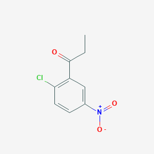 molecular formula C9H8ClNO3 B1645458 2-Chloro-5-nitropropiophenone 