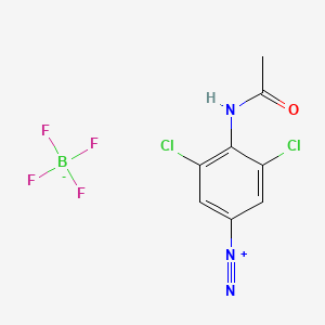 molecular formula C8H6BCl2F4N3O B1645463 4-Acetamido-3,5-dichlorobenzenediazonium tetrafluoroborate 