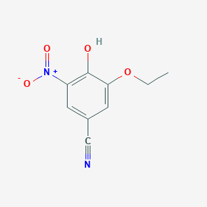 molecular formula C9H8N2O4 B1645466 3-Ethoxy-4-hydroxy-5-nitrobenzonitrile 