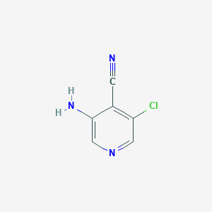 molecular formula C6H4ClN3 B1645506 5-Amino3-chloro-4-cyanopyridine 