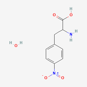 molecular formula C9H12N2O5 B1645515 4-ニトロ-DL-フェニルアラニン水和物 CAS No. 207569-25-3