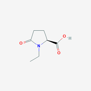 molecular formula C7H11NO3 B1645526 L-Proline, 1-ethyl-5-oxo- 