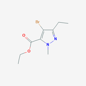 molecular formula C9H13BrN2O2 B164555 4-溴-3-乙基-1-甲基-1H-吡唑-5-羧酸乙酯 CAS No. 128537-28-0