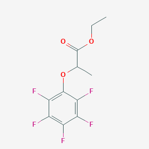 molecular formula C11H9F5O3 B1645552 Ethyl 2-(pentafluorophenoxy)propanoate 