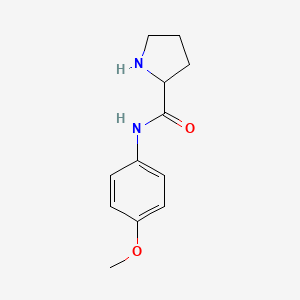 molecular formula C12H16N2O2 B1645595 N-(4-methoxyphenyl)pyrrolidine-2-carboxamide 