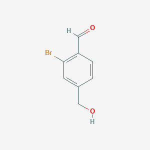 molecular formula C8H7BrO2 B1645600 2-Bromo-4-(hydroxymethyl)benzaldehyde 