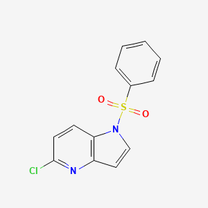 molecular formula C13H9ClN2O2S B1645617 5-Chloro-1-(phenylsulfonyl)-4-azaindole 