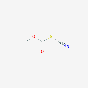 molecular formula C3H3NO2S B1645618 [(Methoxycarbonyl)thio] cyanide 