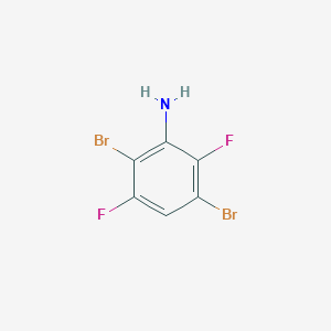 molecular formula C6H3Br2F2N B1645644 2,5-Dibromo-3,6-difluoroaniline 