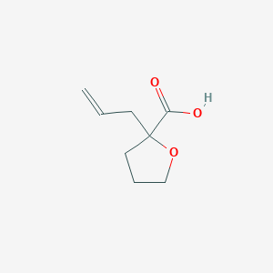 molecular formula C8H12O3 B1645648 2-Prop-2-enyloxolane-2-carboxylic acid 