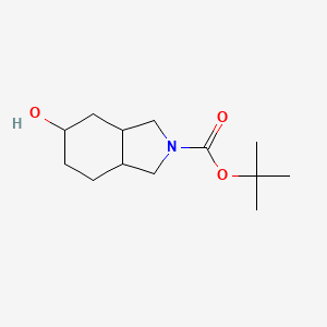 molecular formula C13H23NO3 B1645658 叔丁基5-羟基六氢-1H-异吲哚-2(3H)-羧酸酯 CAS No. 203661-67-0