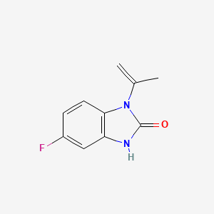 molecular formula C10H9FN2O B1645659 5-Fluoro-1-isopropenyl-1,3-dihydro-benzoimidazol-2-one 