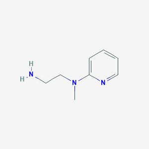 molecular formula C8H13N3 B1645668 N-(2-Aminoethyl)-N-methylpyridin-2-amine 