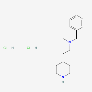 molecular formula C15H26Cl2N2 B1645673 N-苄基-N-甲基-2-(4-哌啶基)-1-乙胺二盐酸盐 CAS No. 1219961-22-4