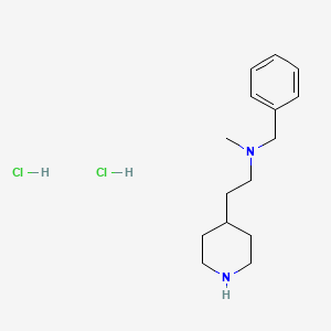 molecular formula C15H26Cl2N2 B1645673 N-Benzyl-N-methyl-2-(piperidin-4-yl)ethanamine dihydrochloride CAS No. 1219961-22-4