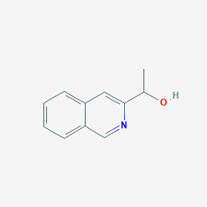 molecular formula C11H11NO B1645711 alpha-Methyl-3-isoquinolinemethanol 