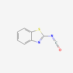 molecular formula C8H4N2OS B1645712 2-Isocyanato-1,3-benzothiazole 