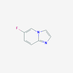 molecular formula C7H5FN2 B164572 6-氟咪唑并[1,2-a]吡啶 CAS No. 139022-27-8