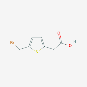 molecular formula C7H7BrO2S B1645745 5-Bromomethyl-2-carboxymethylthiophene 