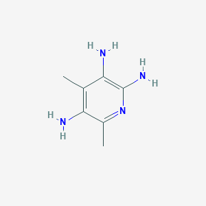 molecular formula C7H12N4 B1645747 2,3,5-Triamino-4,6-dimethylpyridine 