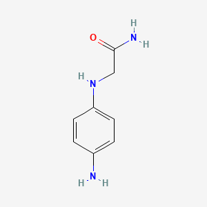 molecular formula C8H11N3O B1645748 2-[(4-Aminophenyl)amino]-acetamide 