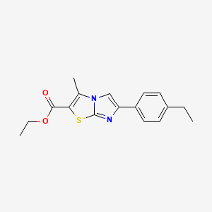 ethyl6-(4-ethylphenyl)-3-methylimidazo[2,1-b][1,3]thiazole-2-carboxylate